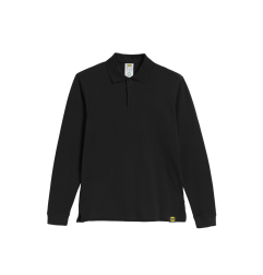 POLO À MANCHE LONGUE NOIR