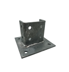 PIED DE RAIL 41X82 4 ANCRAGES