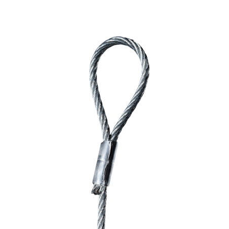 Filin D2 L2M Boucle + Galet rapide Vendu par 10 charge 50kg