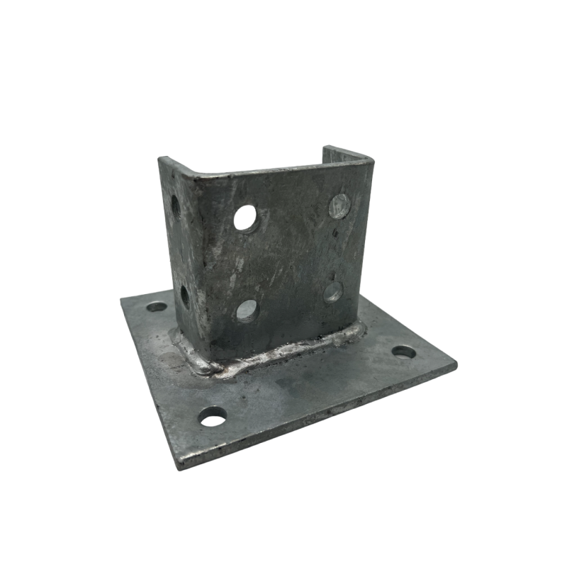 PIED DE RAIL 41X82 4 ANCRAGES