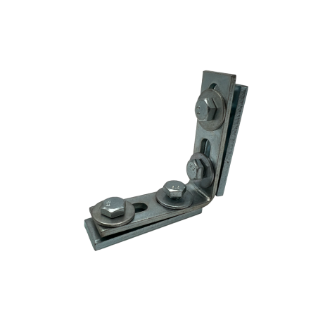 ÉQUERRE AVEC VISSERIE 90° 2+2T