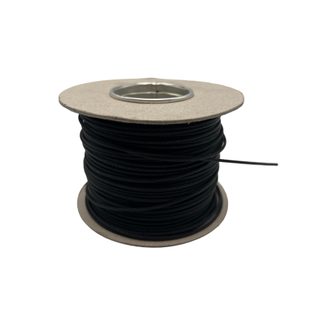 Bobine de câble NOIR D2 100ml - Charge 50Kg