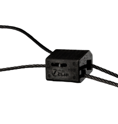 Verrou NOIR pour câble D2 - Charge 50kg
