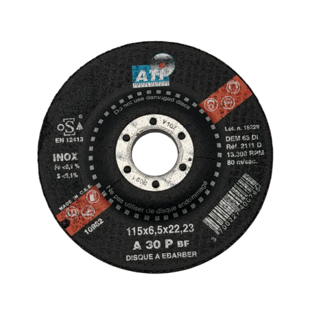 MEULE À ÉBARBER INOX